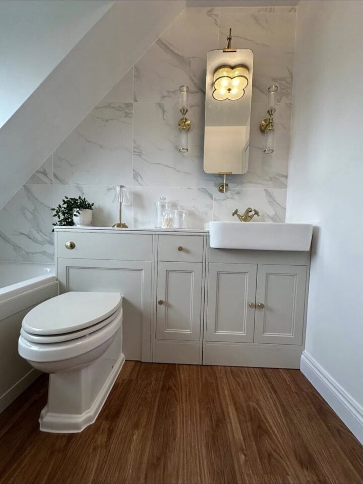 Classic Brass And Marble Bathroom Refurb 01